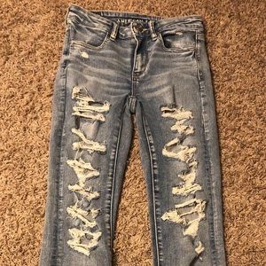 AE ripped skinny jeans